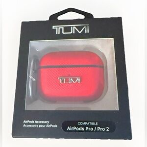 TUMI Red AirPods Pro Case | Compatible Pro & Pro 2 | NIB